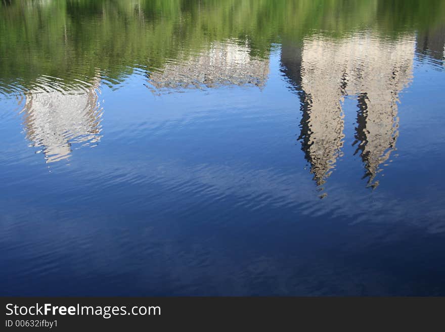 Reflected Buildings Overlooking Central Park