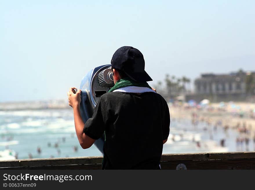 Oceanside, California. Look out point on the pier. Oceanside, California. Look out point on the pier.