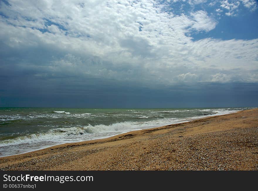 Stormy sea