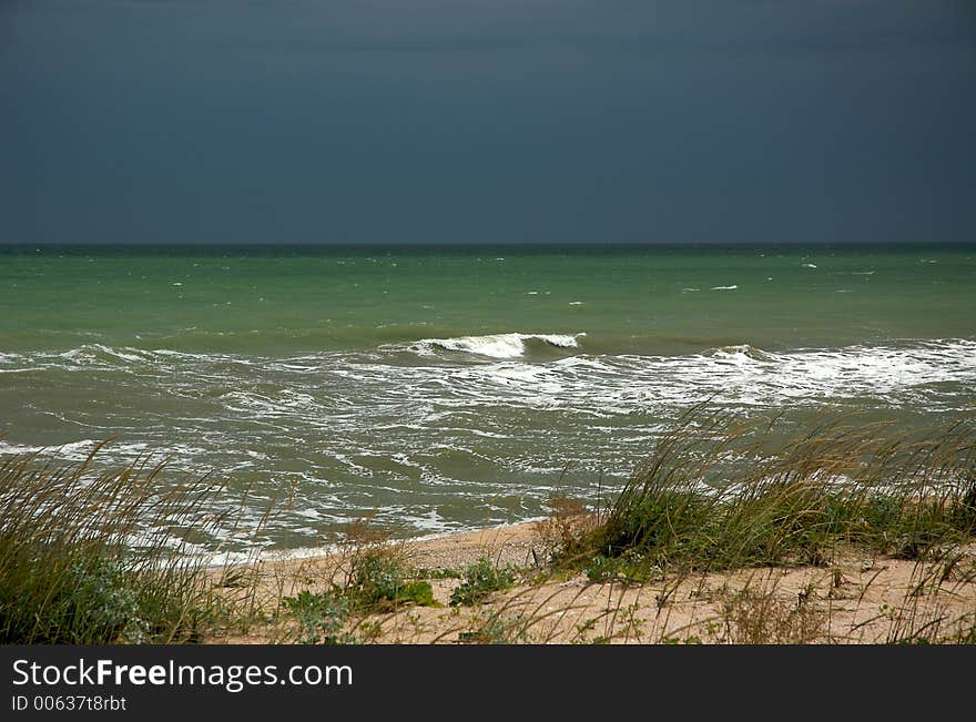 Stormy sea