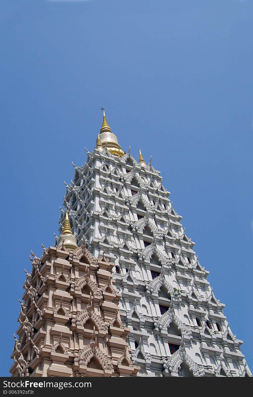 Detail of Vietnamese style temple in Thailand