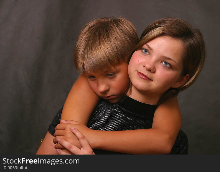 Portrait of the two girl. Portrait of the two girl