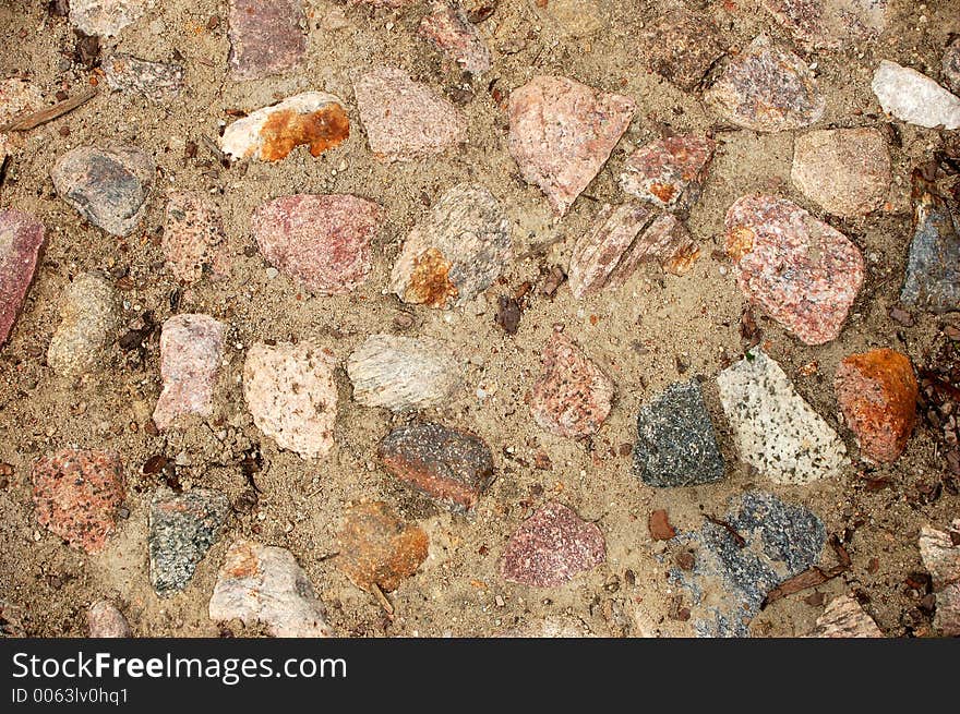 White stone and sand texture. White stone and sand texture