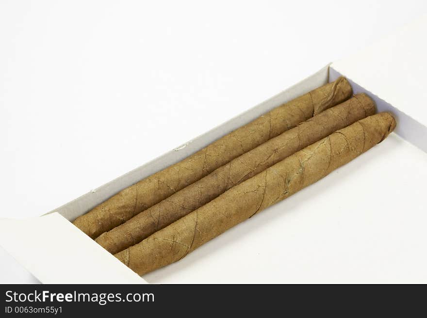 Cigarillos in a box