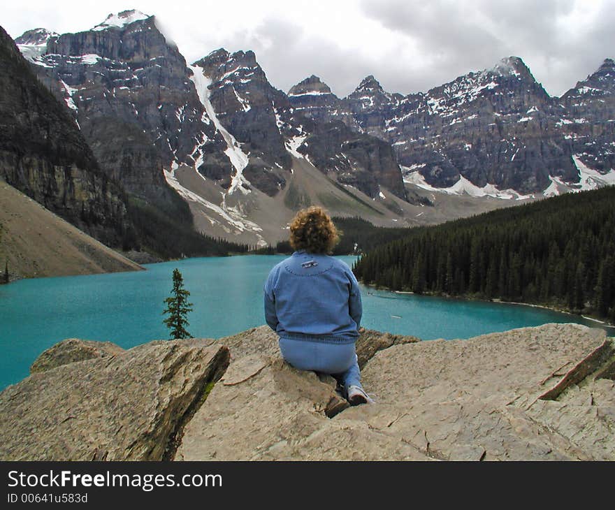 Looking Out Over Morraine Lake