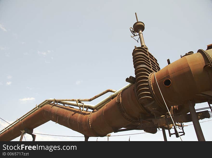 Details from an old blast furnace that is out of commission since many years, germany. Details from an old blast furnace that is out of commission since many years, germany