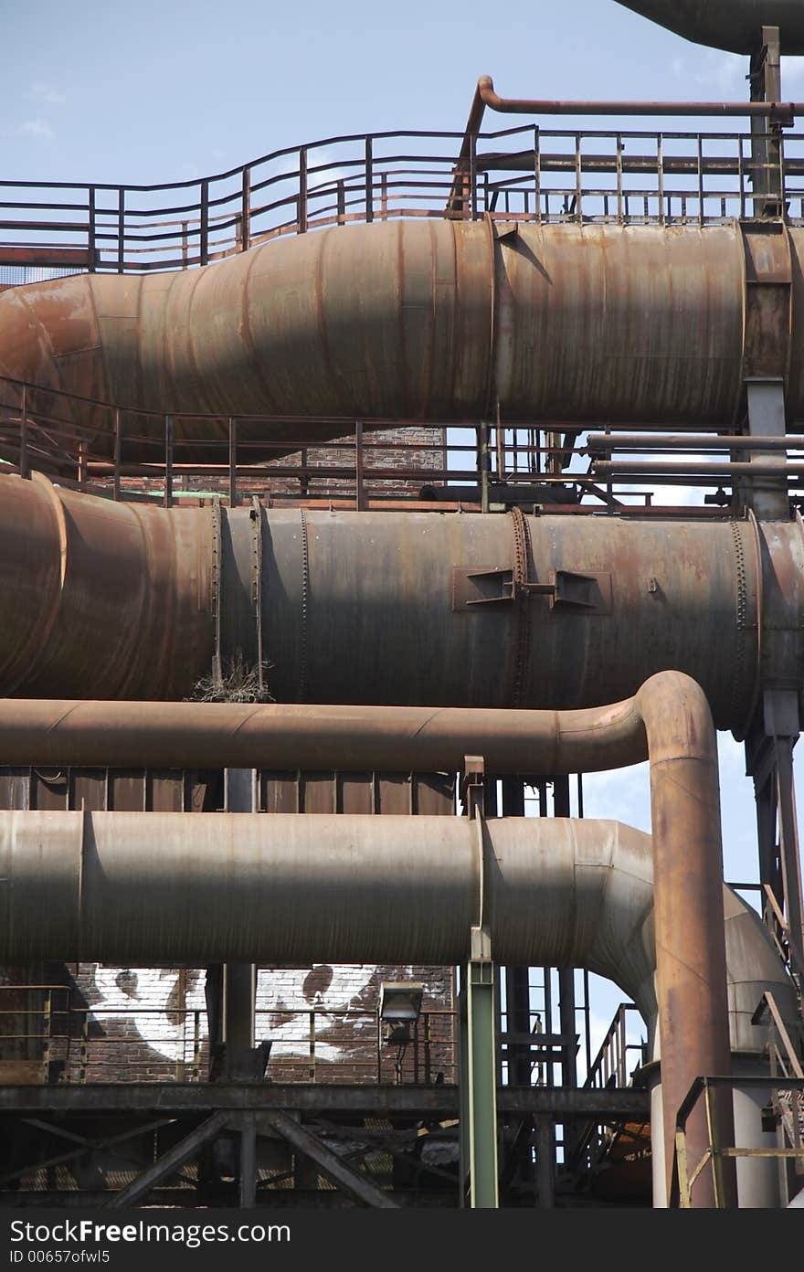 Rusty Pipes From Old Blast Furnace 06