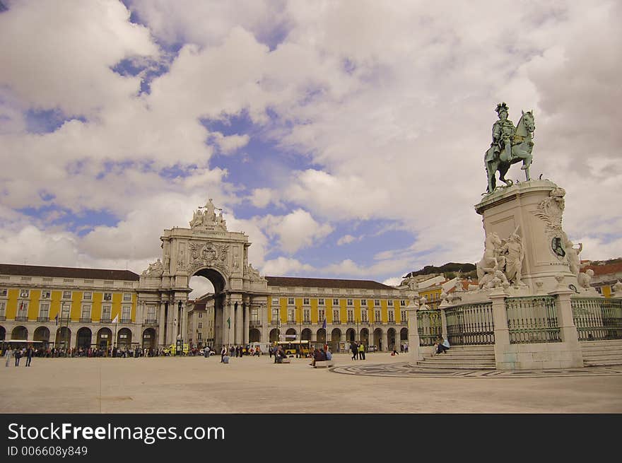 Praca do comercio in lisbon