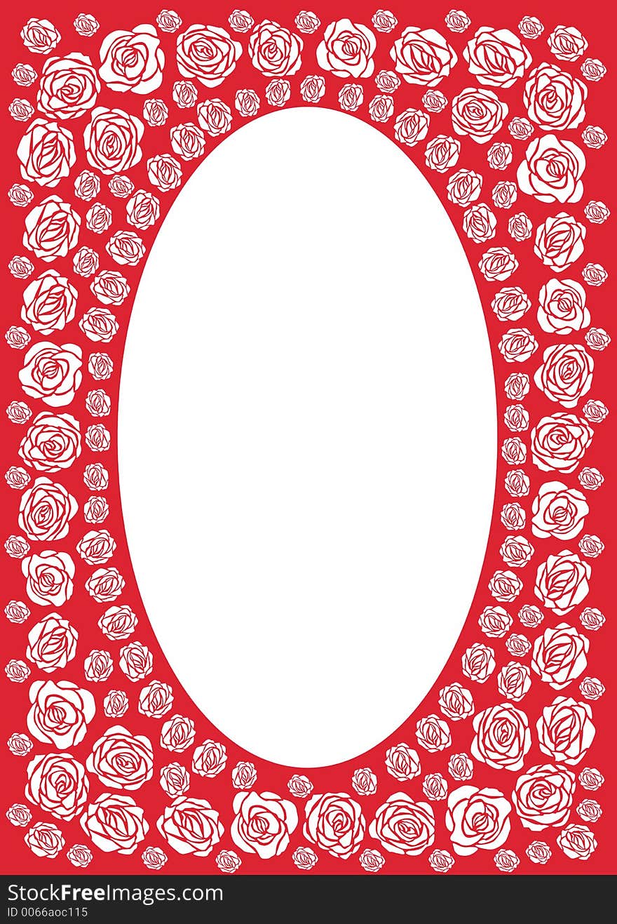 Red Rose Frame