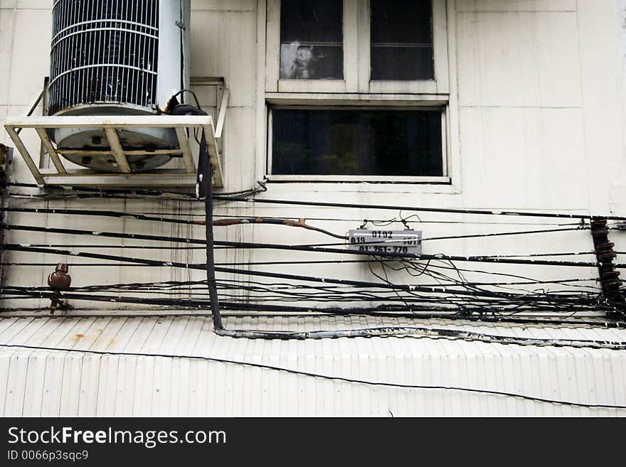 Crazy wiring in Bangkok. Crazy wiring in Bangkok