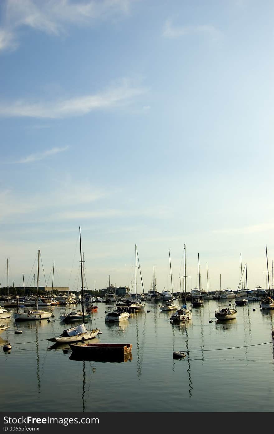 Yachts docked in Manila Bay. Yachts docked in Manila Bay