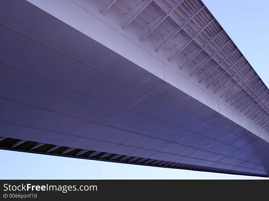 Under iron bridge