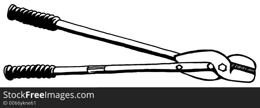 Illustration of garden loppers