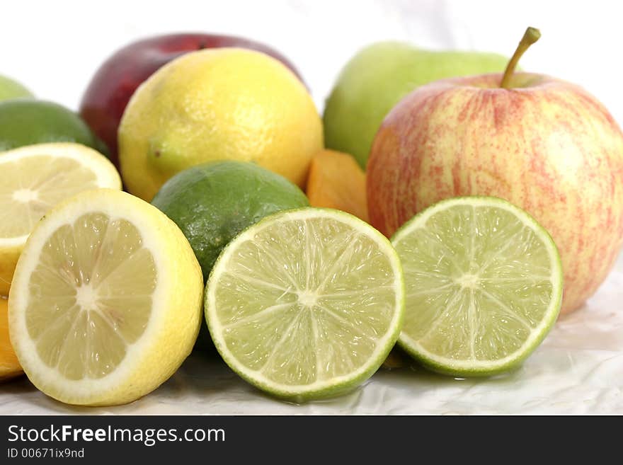 Close-up of Lime and Lemon Slice 3