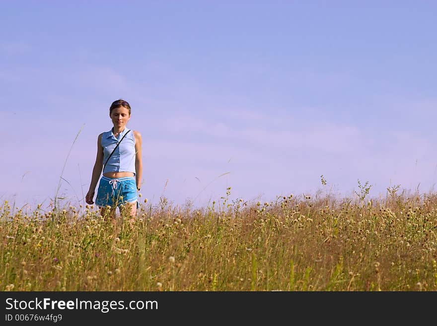 Girl In Grass