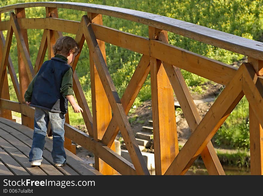 Boy on the bridge