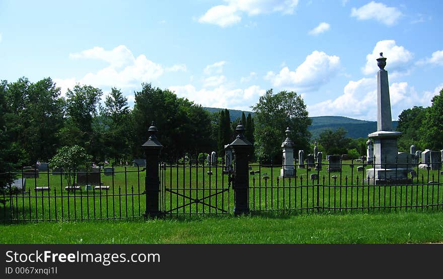 Cemetery in the mountains