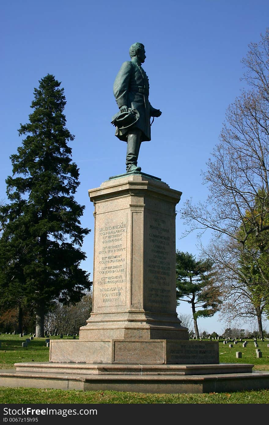 Civil War Monument Dedicated To The Pennsylvania Volunteer Infantry