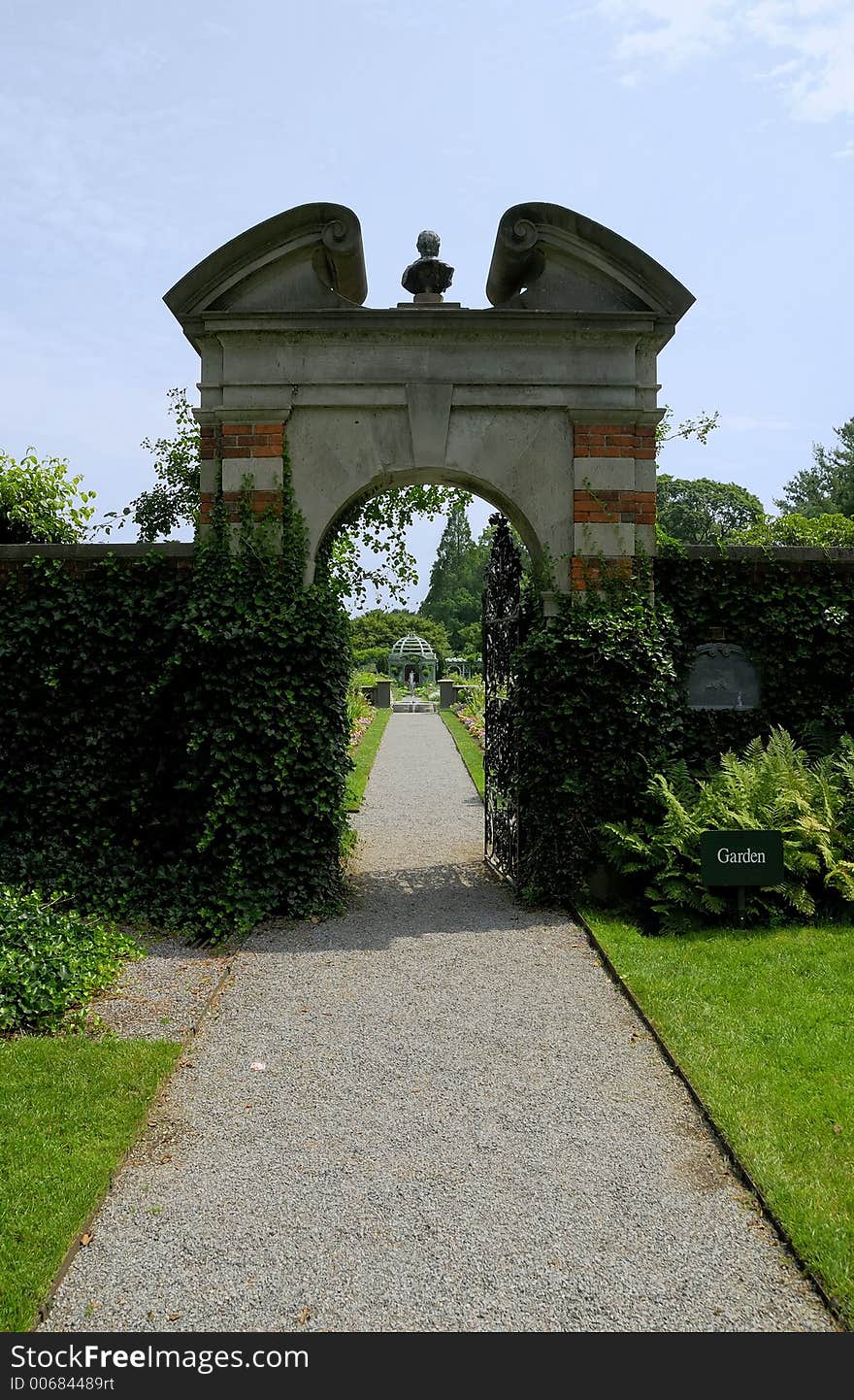 Entrance To a Garden. Entrance To a Garden