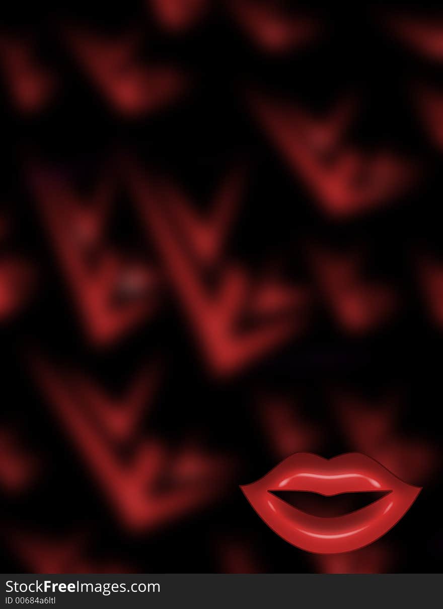 Artistic lip background