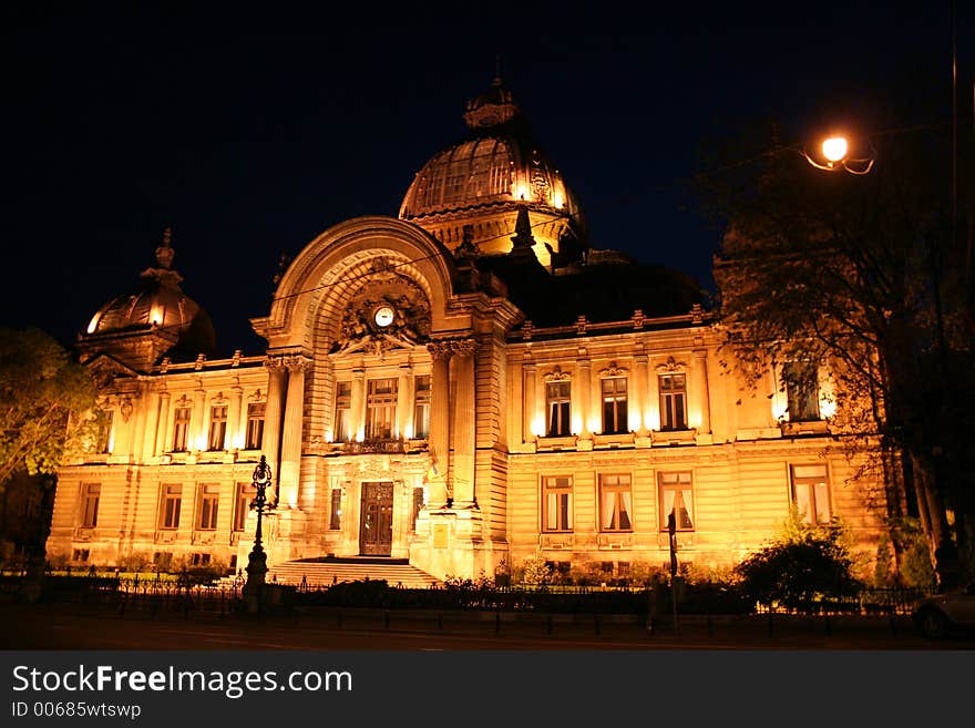 Building in Bucharest. Building in Bucharest