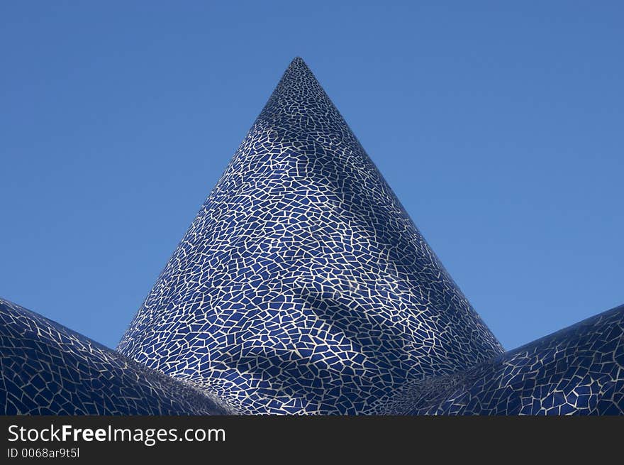 Blue cone of trencadis