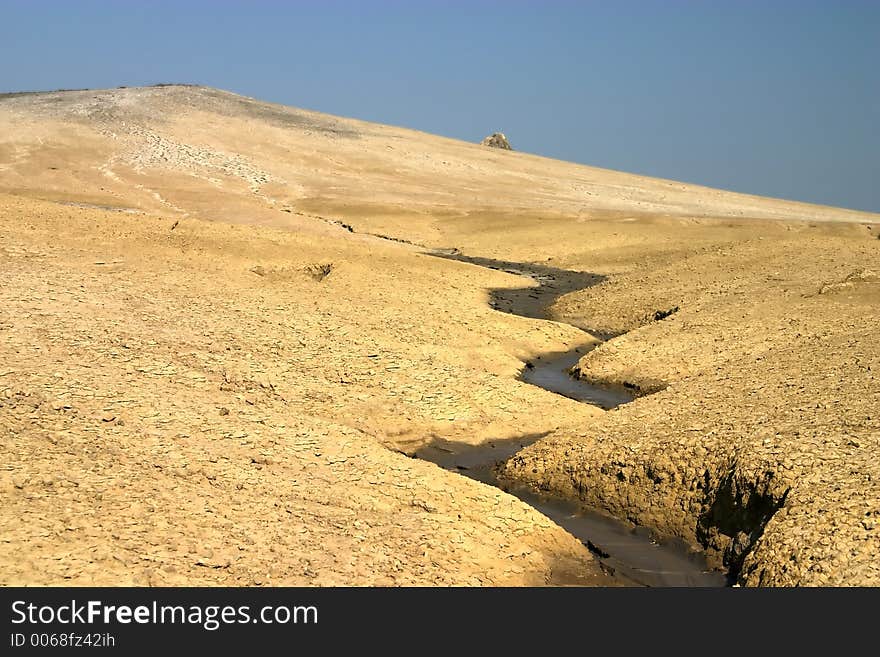 Mud valley portrait landscape