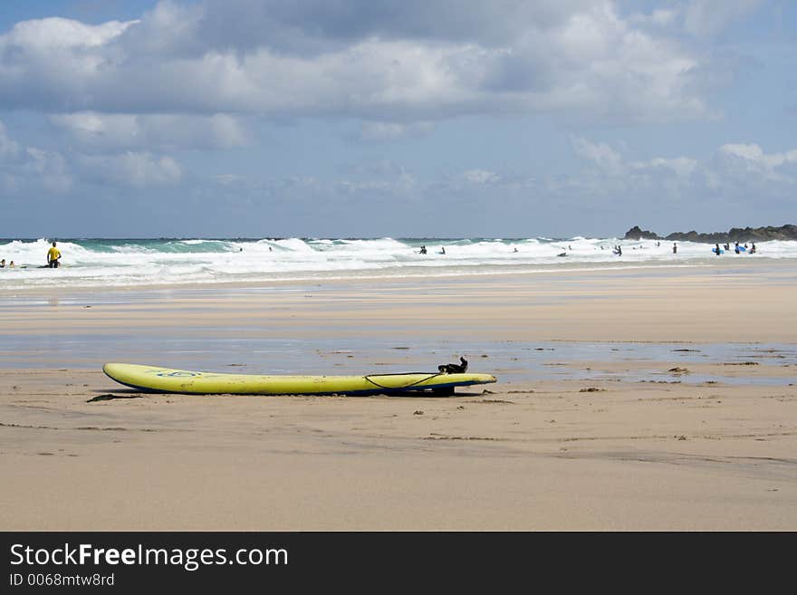 Surfboard and English Beach