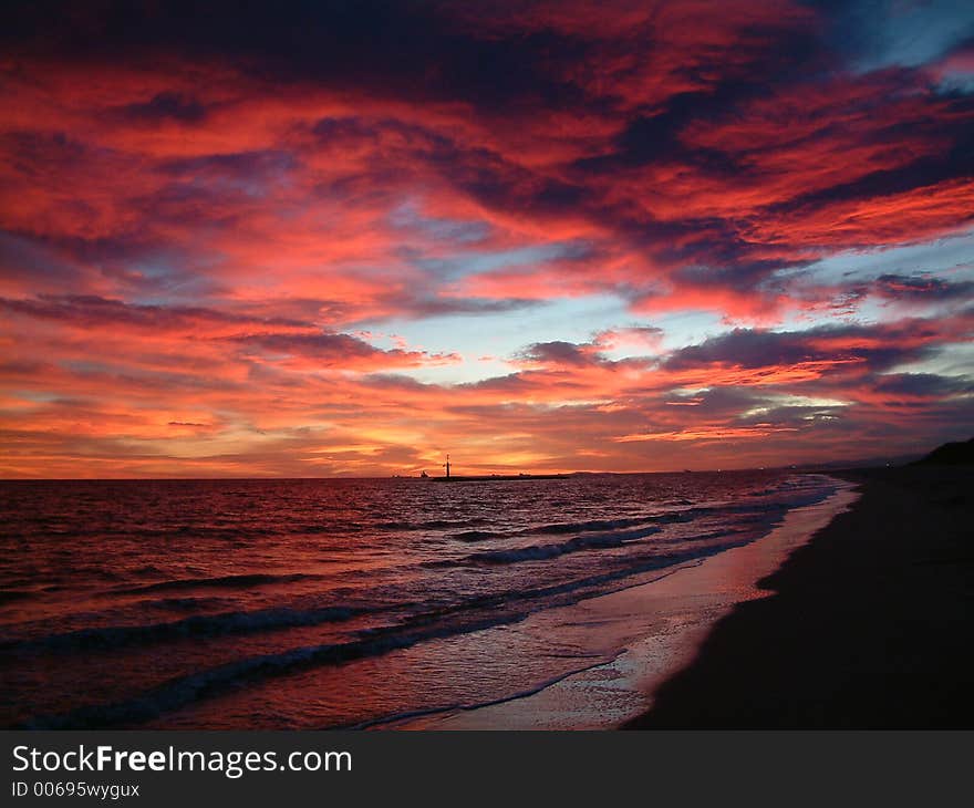 Sunset in catalonia