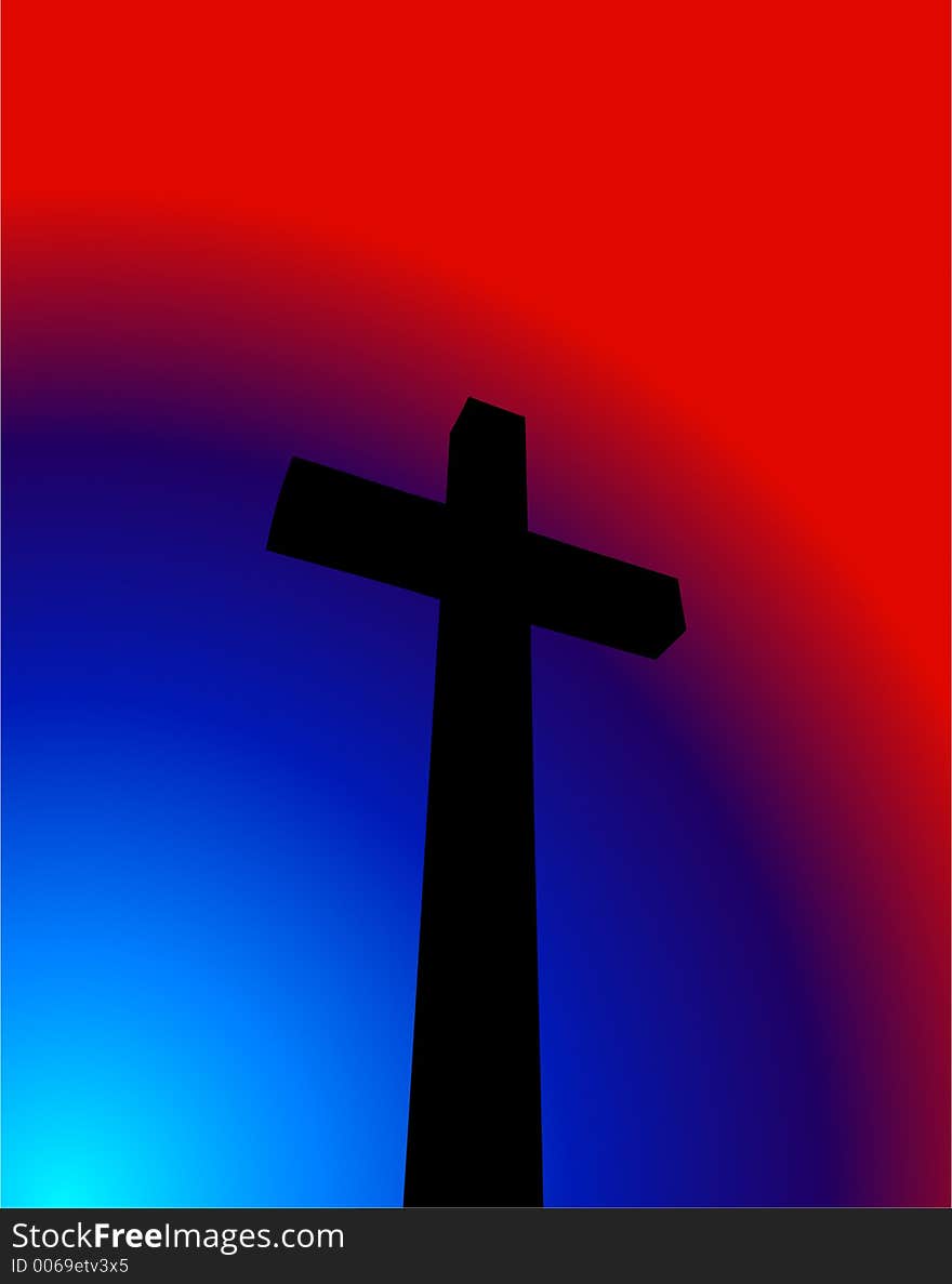 The symbol of the cross. The symbol of the cross.