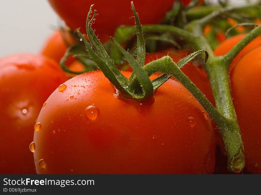 Fresh red tomatoes.