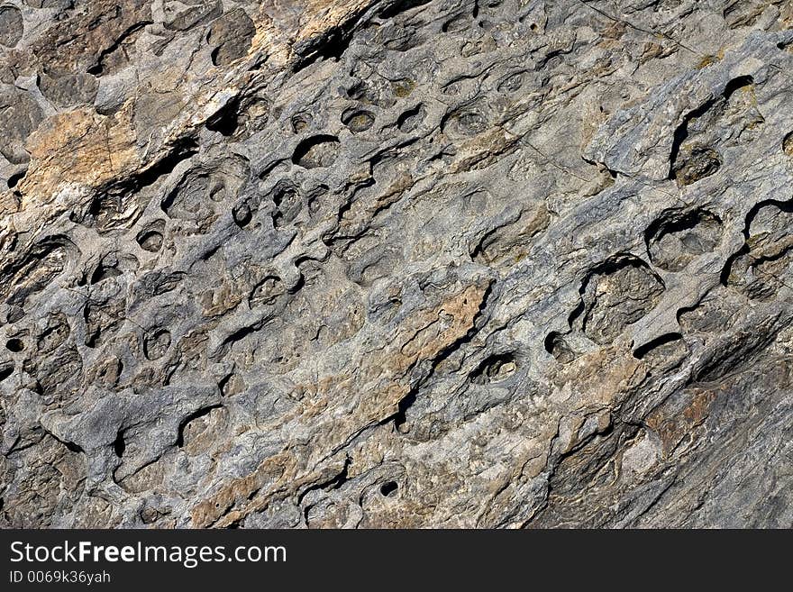 Stone texture with holes