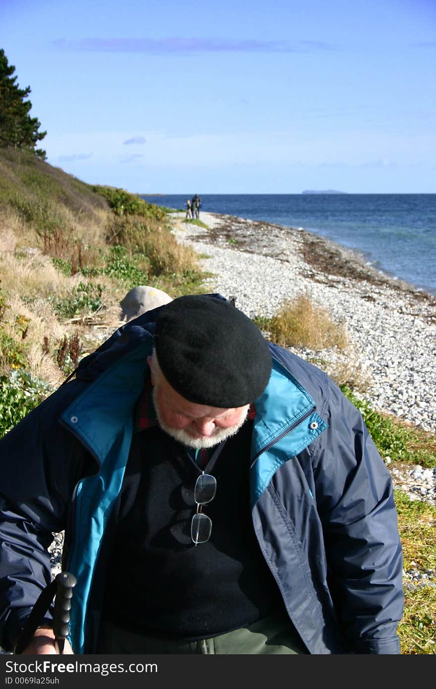 Walking on the beach