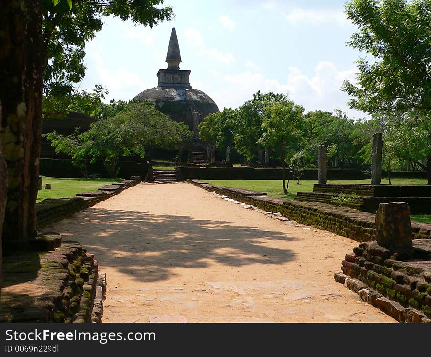 Ancient stupa. Ancient stupa