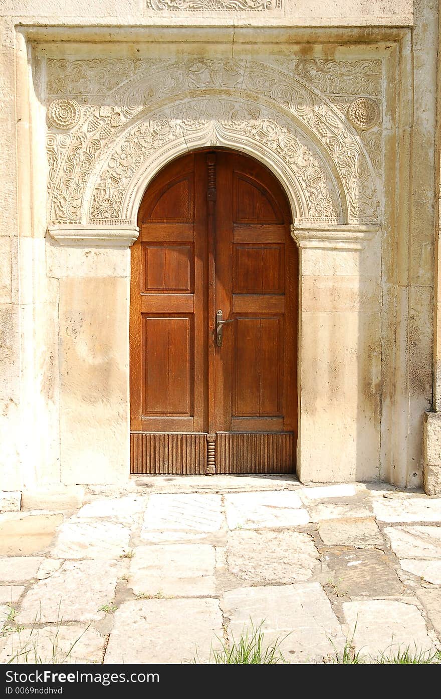 Orthodox church door. Orthodox church door