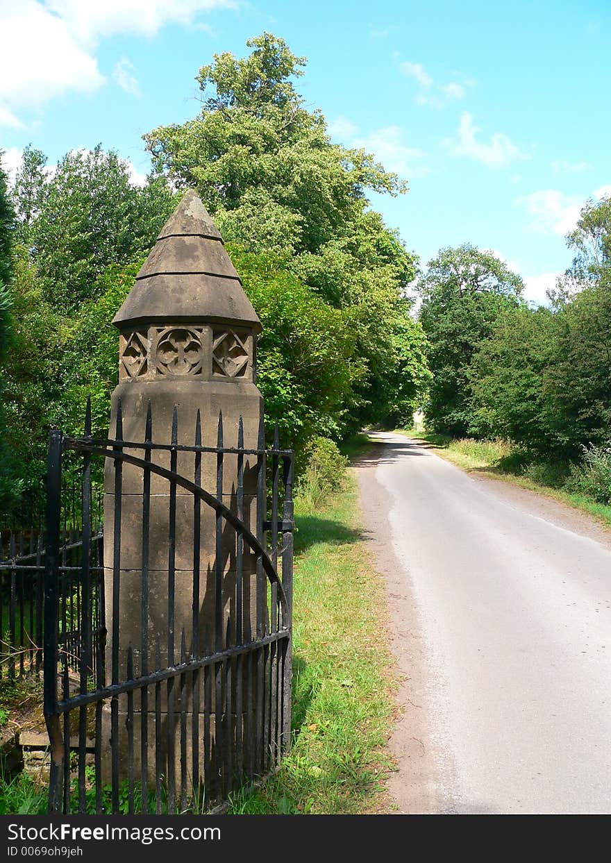 Gated pillar. Gated pillar