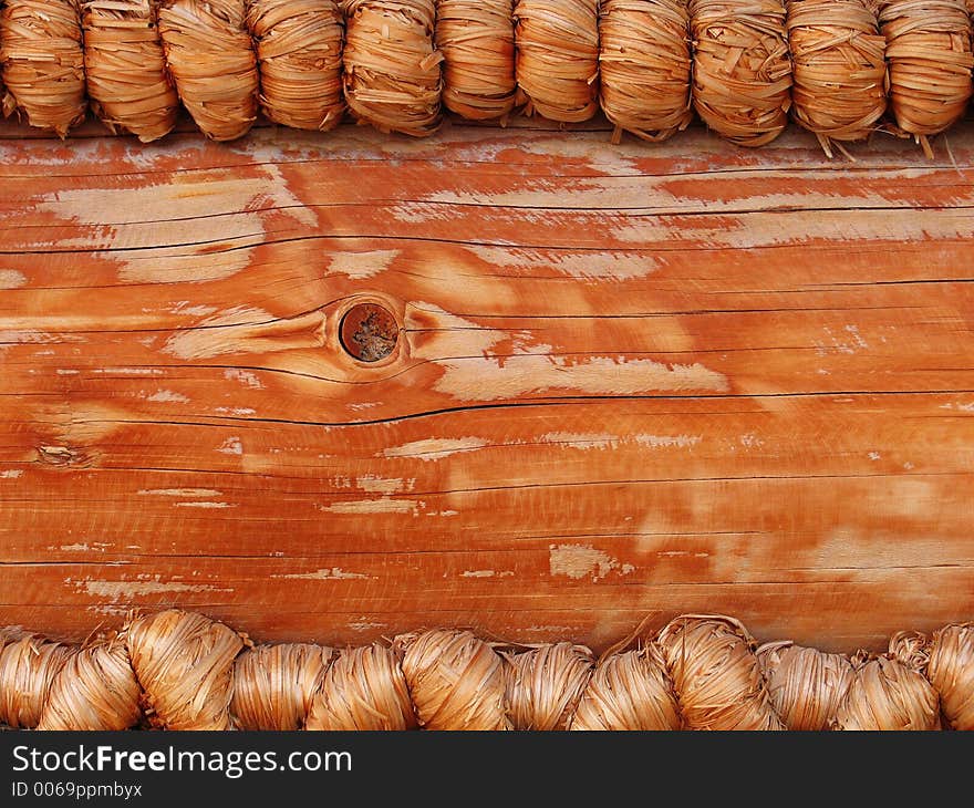 Background - Fancy Log House Wall