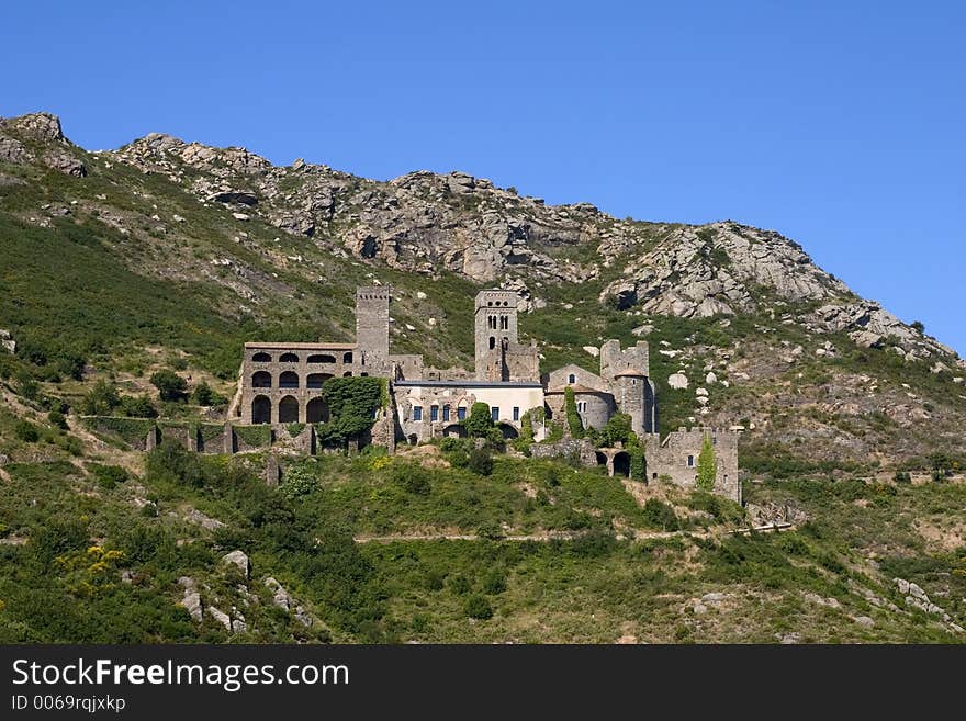 Romanesque monastery of Sant Pere de Rodes, Catalonia, Spain