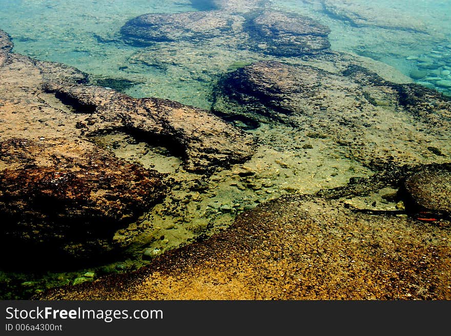 Rocks in tha Sea. Rocks in tha Sea