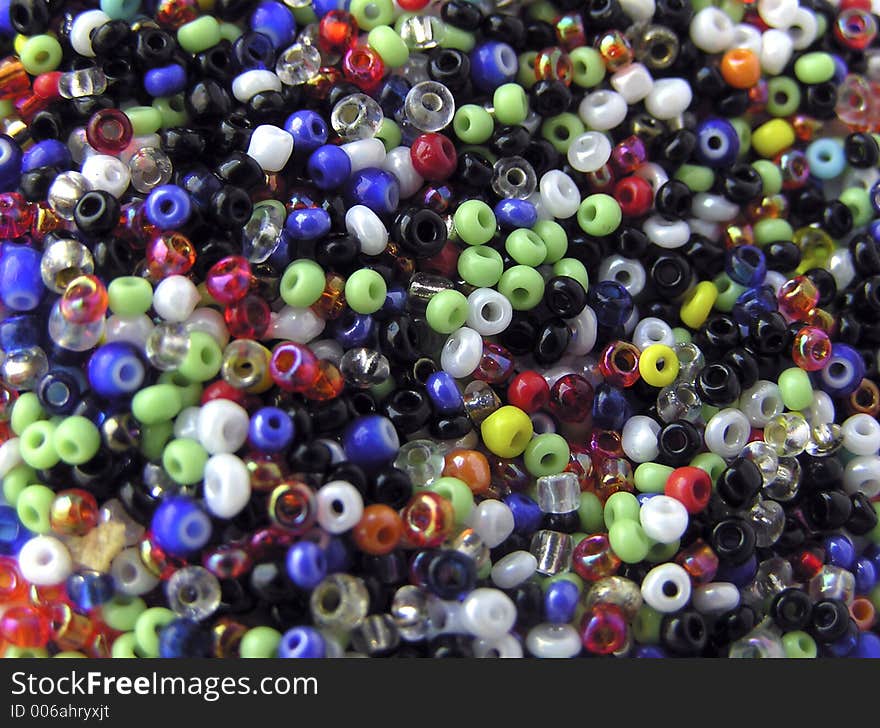 Colourful coral beads