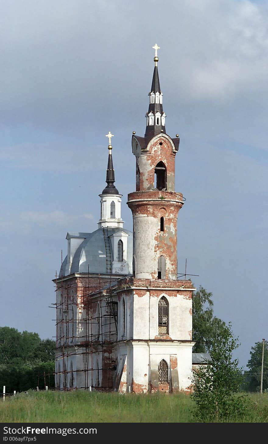 Original church. Moscow suburb