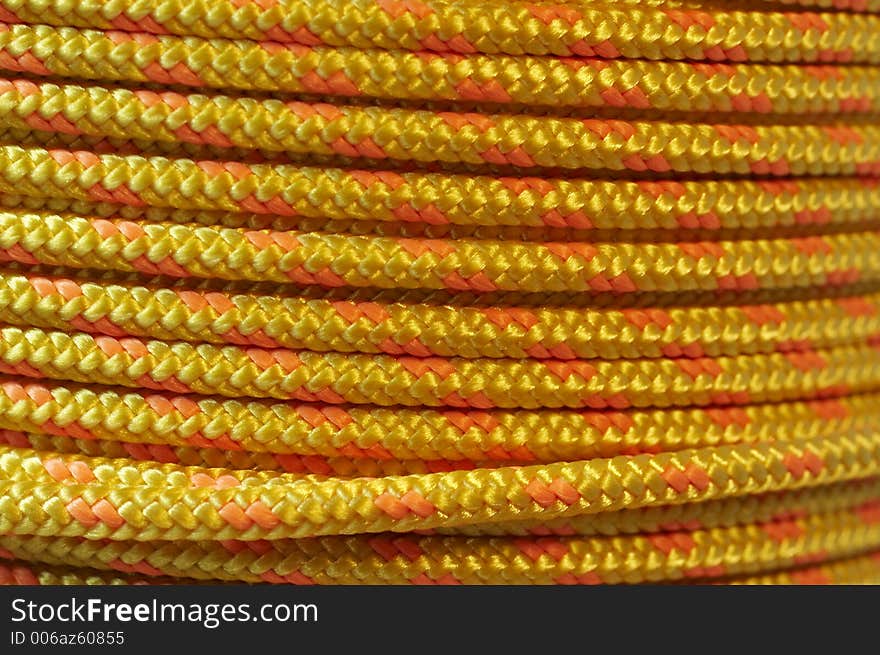 Yellow rope. Yellow rope