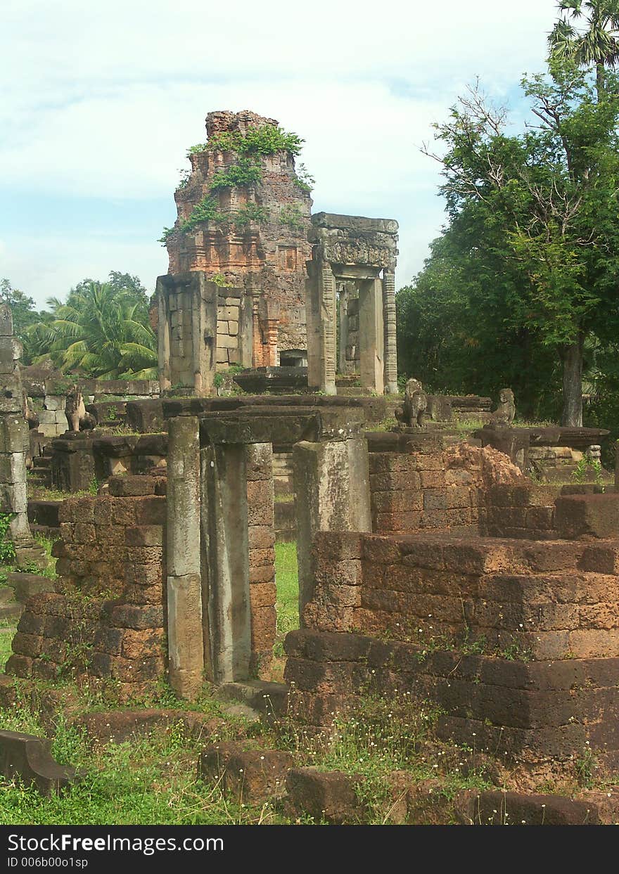 Cambodia temples - angkor wat - tourist site. Cambodia temples - angkor wat - tourist site