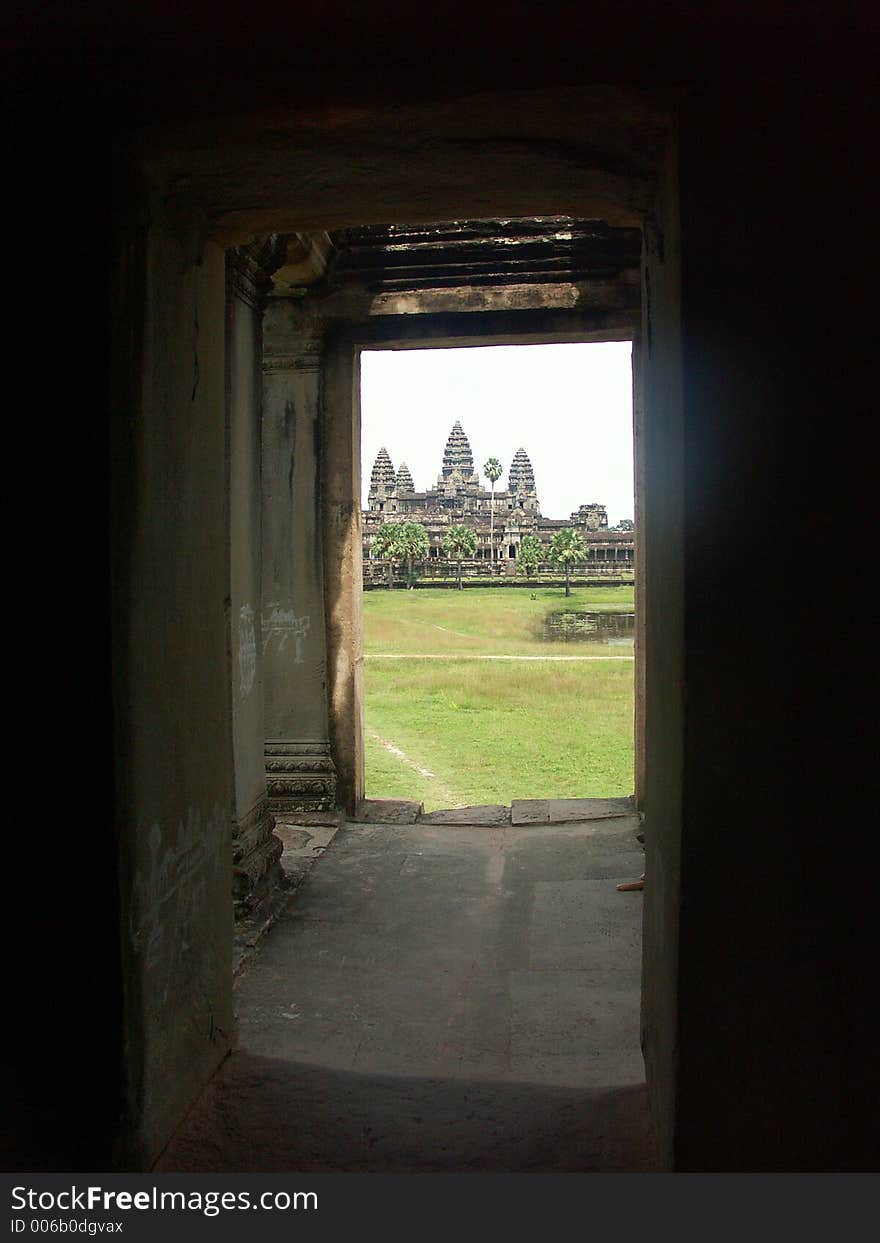 Cambodia temples - angkor wat - tourist site. Cambodia temples - angkor wat - tourist site