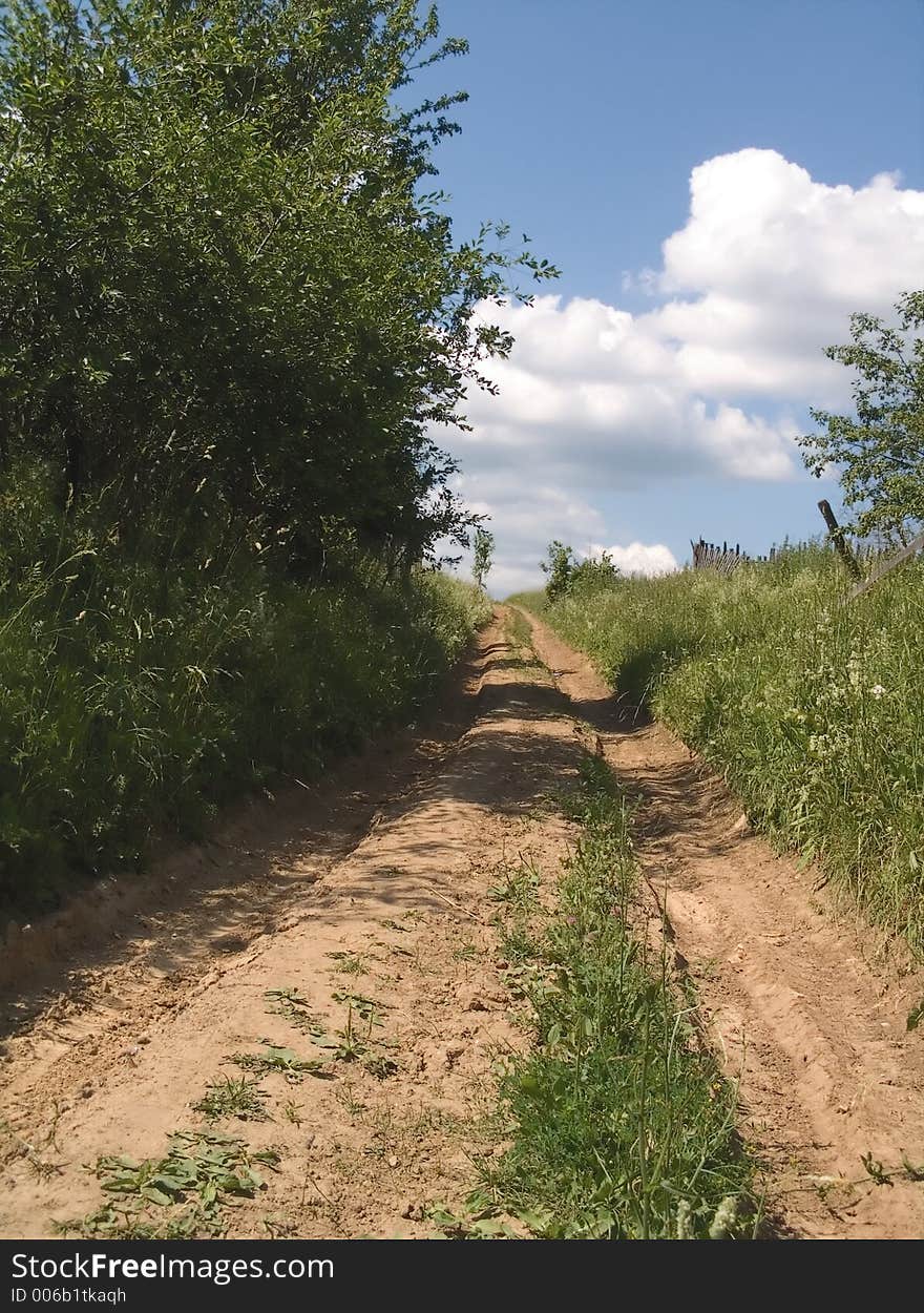 Road and sky