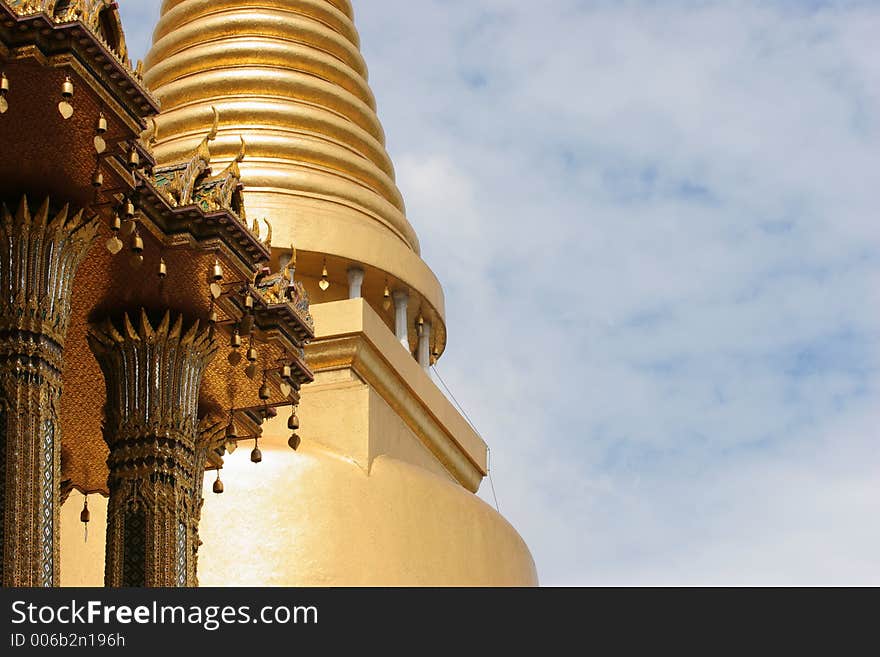 Detail of temple roof in Thailand. Detail of temple roof in Thailand