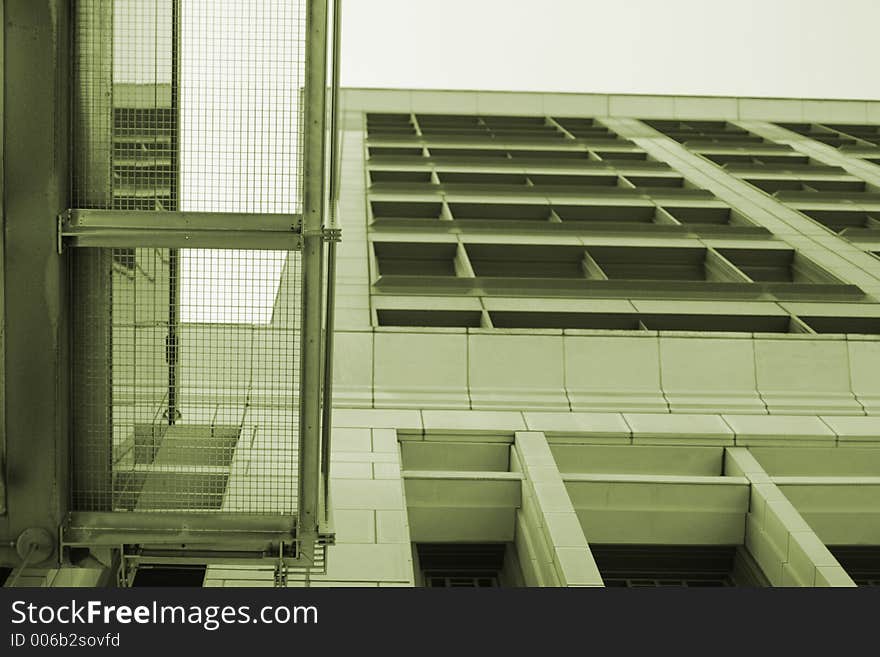 Looking up to a london docklands building. Looking up to a london docklands building