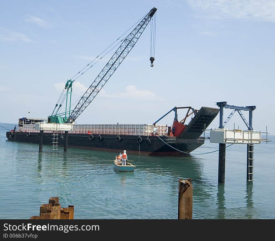 Loading dock in a pier in Mindanao