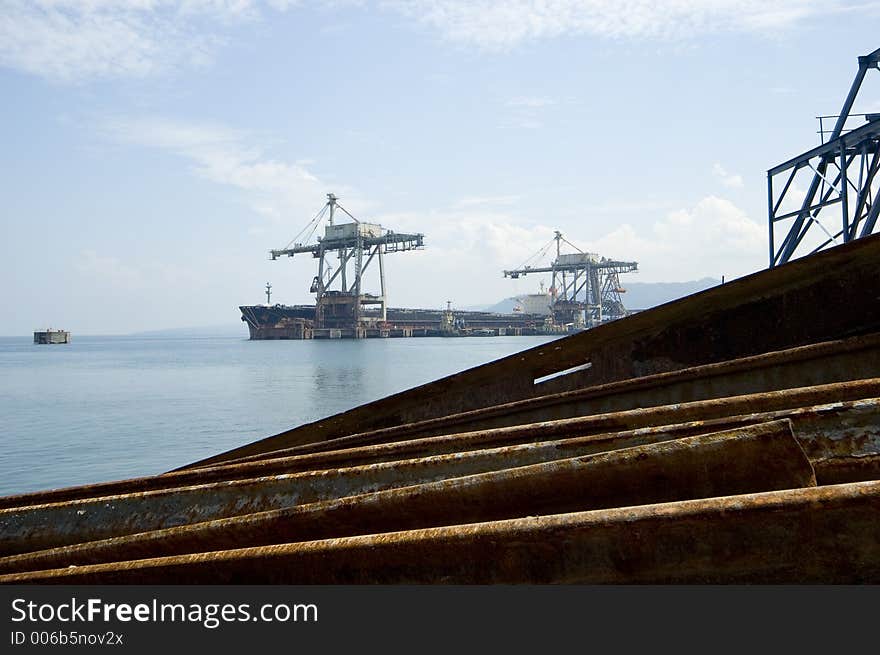 Loading dock in a pier in Mindanao