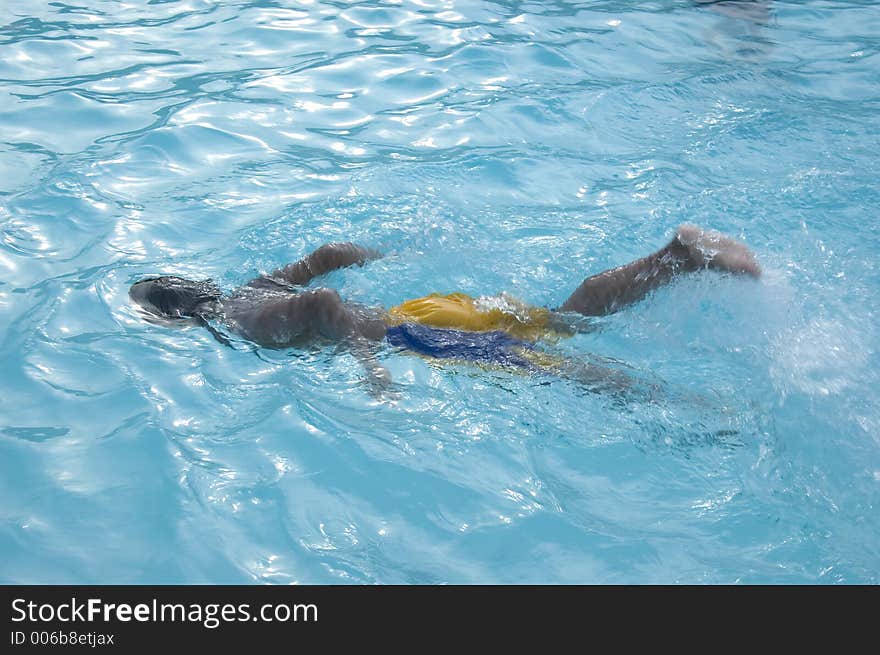 Boy Swimming